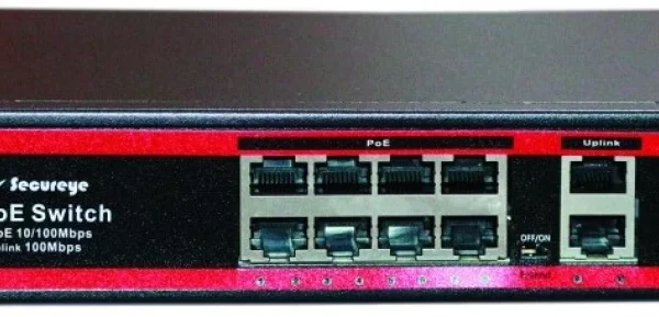 Product Description: Secureye POE S-8FE-2UE-LD-NB 8+2 Port (10/100 MBPS POE) Brand: Secureye Model: POE S-8FE-2UE-LD-NB Product Type: Network Switch