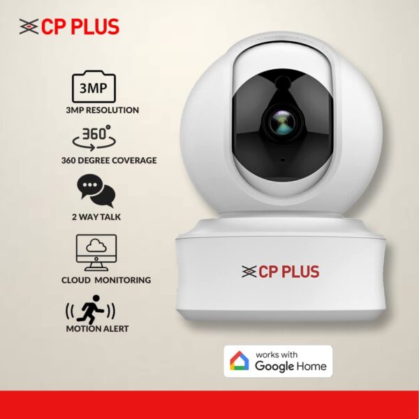 CP PLUS CP-E31A 3MP Wi-Fi Smart Security Camera