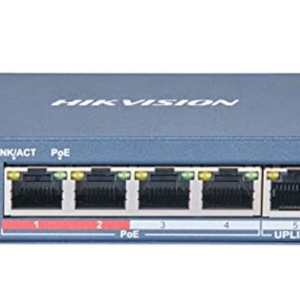 Hikvision 4-Port 100Mbps Unmanaged PoE Switch