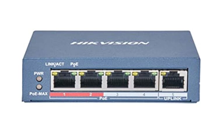 Hikvision 4-Port 100Mbps Unmanaged PoE Switch