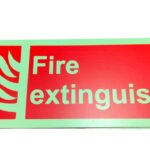 Fire Extinguisher Sign Board made from foam sheet 30cm by 10cm