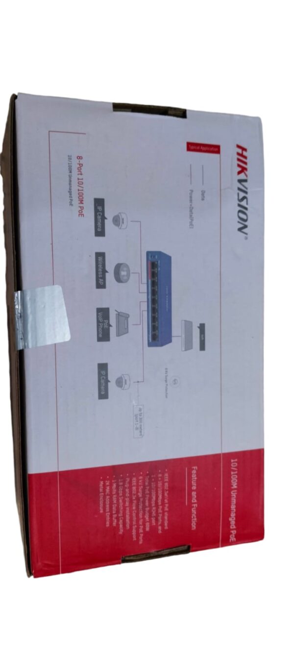 Hikvision 8-Port 100Mbps Unmanaged PoE Switch