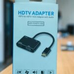 HDMI to HDMI + VGA (Metal) Converter – 2 in 1 Adapter