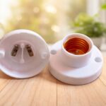 E27 Batten Holder for LED Bulb – White (Pack of 2)